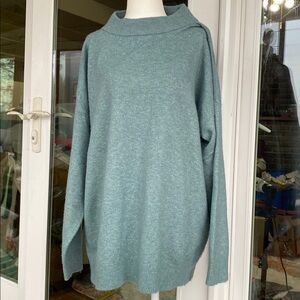 A NEW DAY TEAL GREEN OVERSIZED KNIT SWEATER Sz L